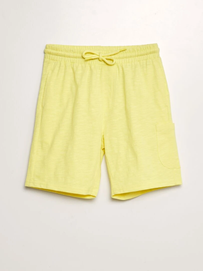 Short léger chiné jaune
