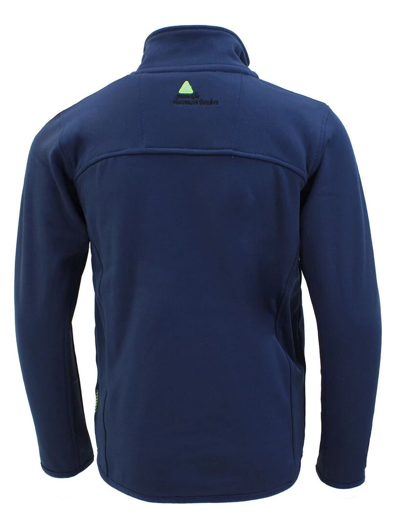 Blouson polarshell garçon ECANTON PEAK MOUNTAIN Bleu marine