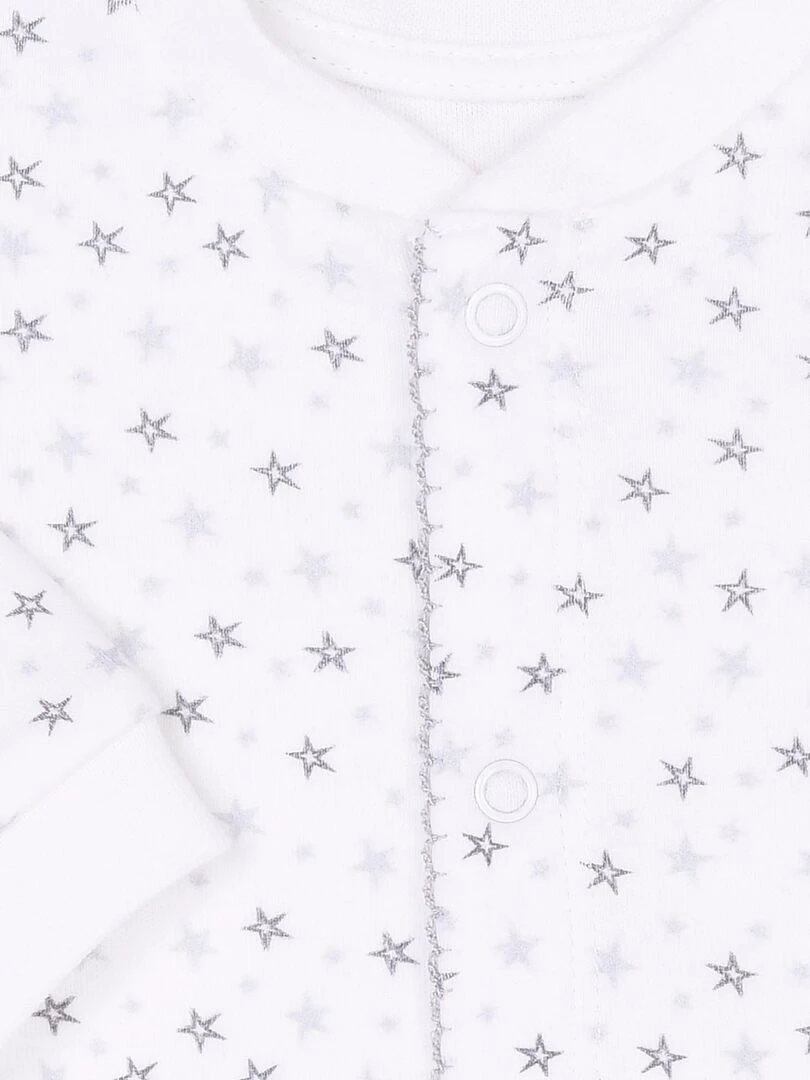 Pyjama bébé 2 pièces   ÉTOILES   Gris