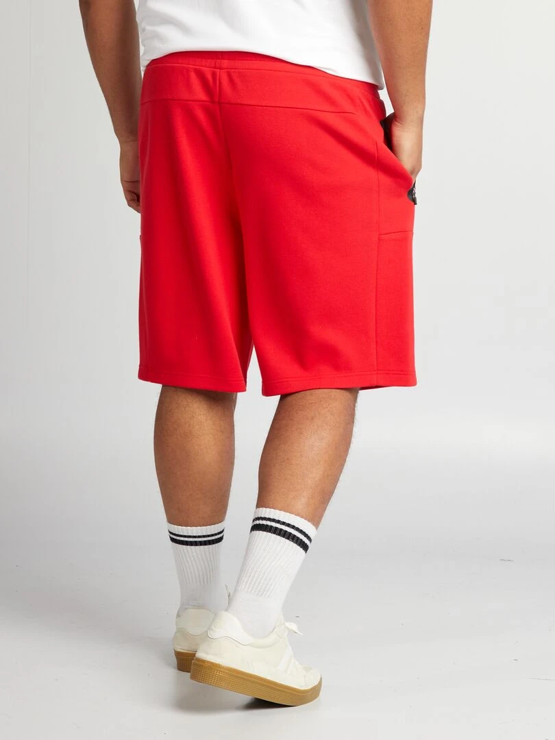 Bermuda façon jogging en piqué   rouge
