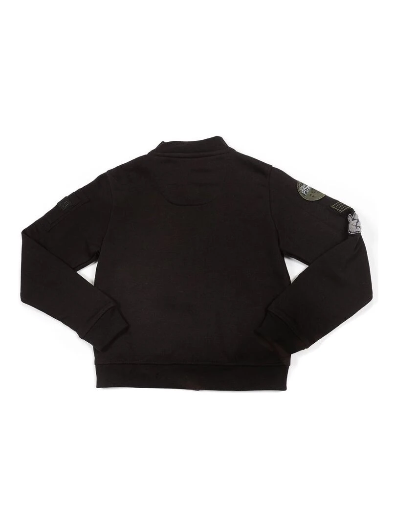 SWEAT ZIPPE WOLFIK BOY   Noir