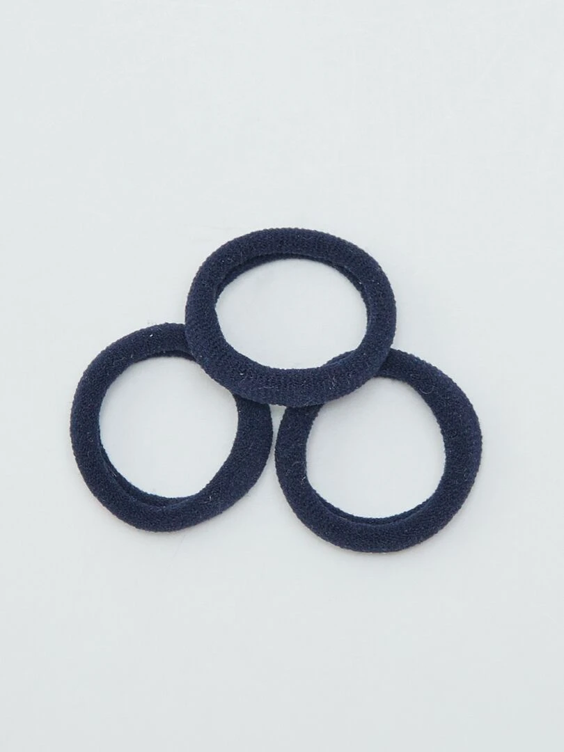 Lot de 10 chouchous élastiqués rosse/navy/doré