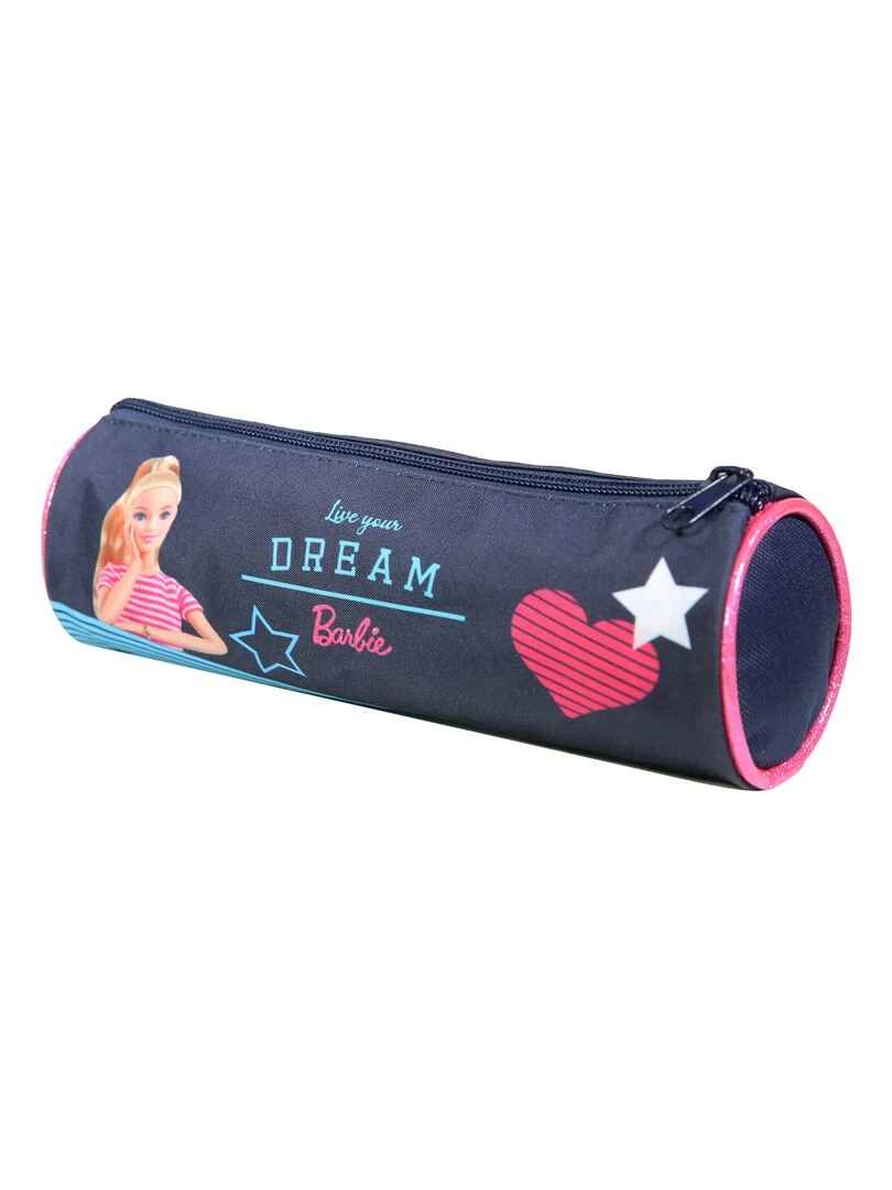 BAGTROTTER Trousse scolaire ronde Barbie Bleue Bleu