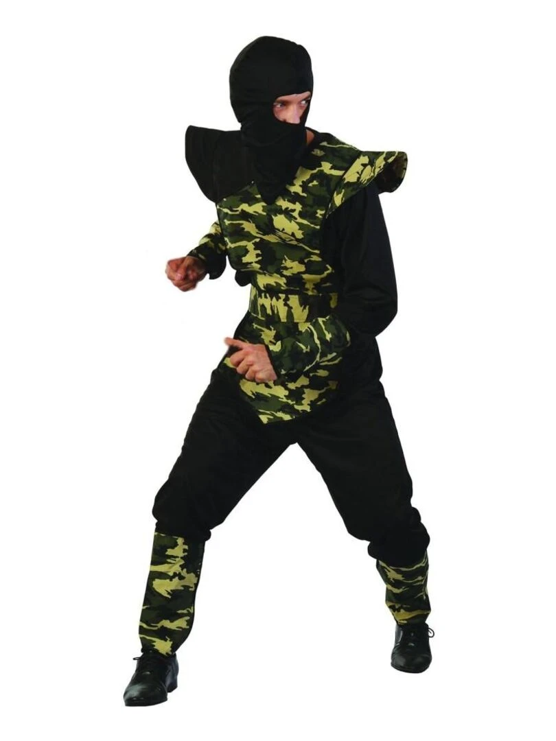 Déguisement Ninja camouflage Homme Luxe Noir Noir