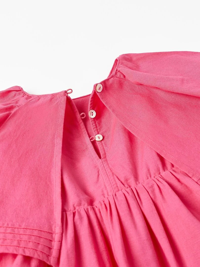 Robe avec superpositions pour bébé fille 'Special Days' manches courtes   Rose