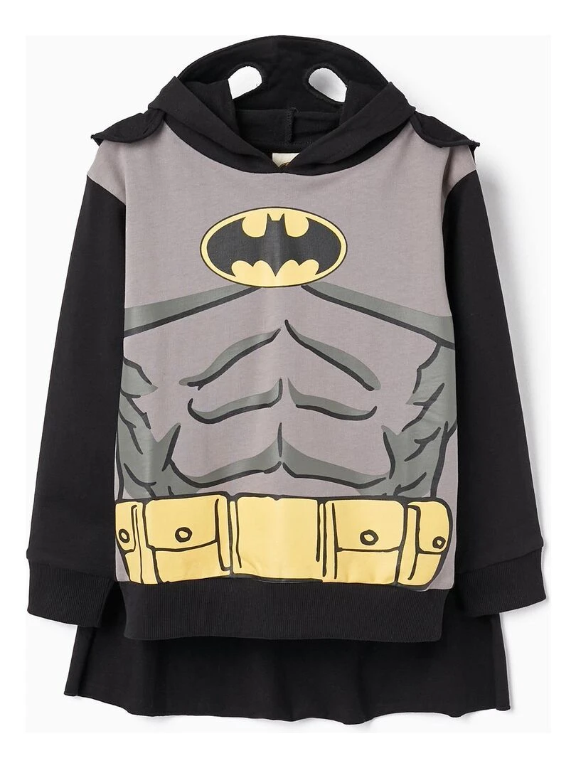 Sweat à capuche avec masque et cape pour garçon 'Batman' WARNER BATMAN Gris foncé