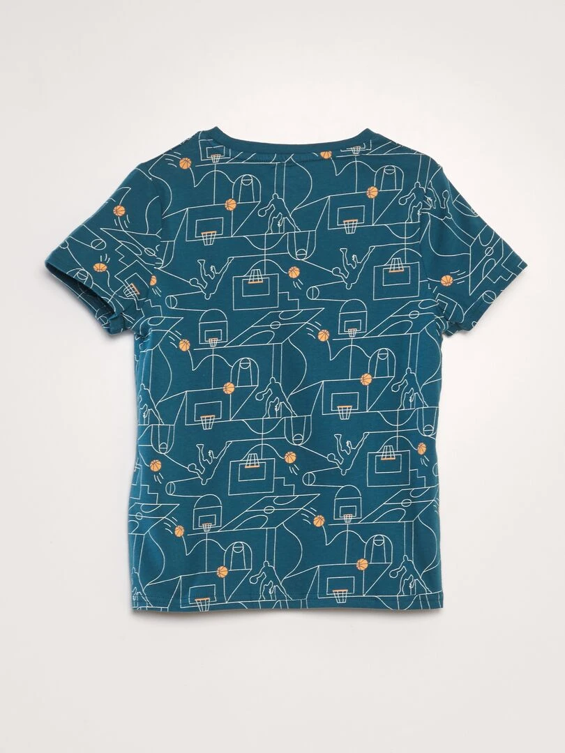 T shirt imprimé   Vert foncé