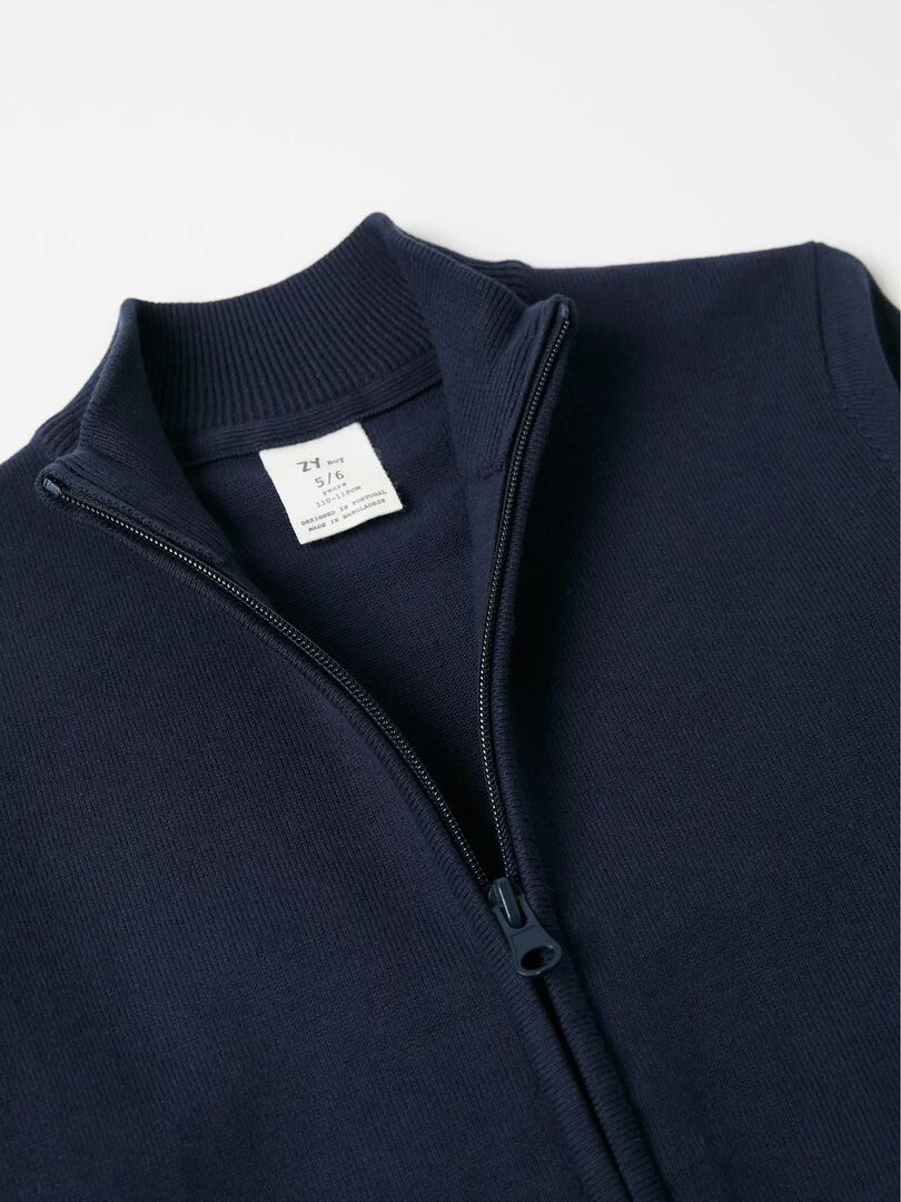 Gilet en Maille pour Garçon  ALPINE LUXURY   Bleu foncé