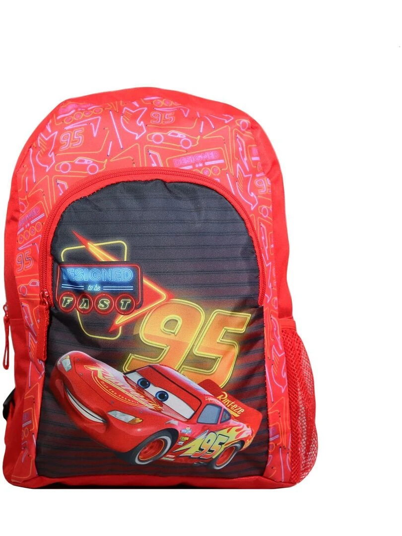 BAGTROTTER Sac à dos 37 cm avec poche Disney Cars Rouge Rouge