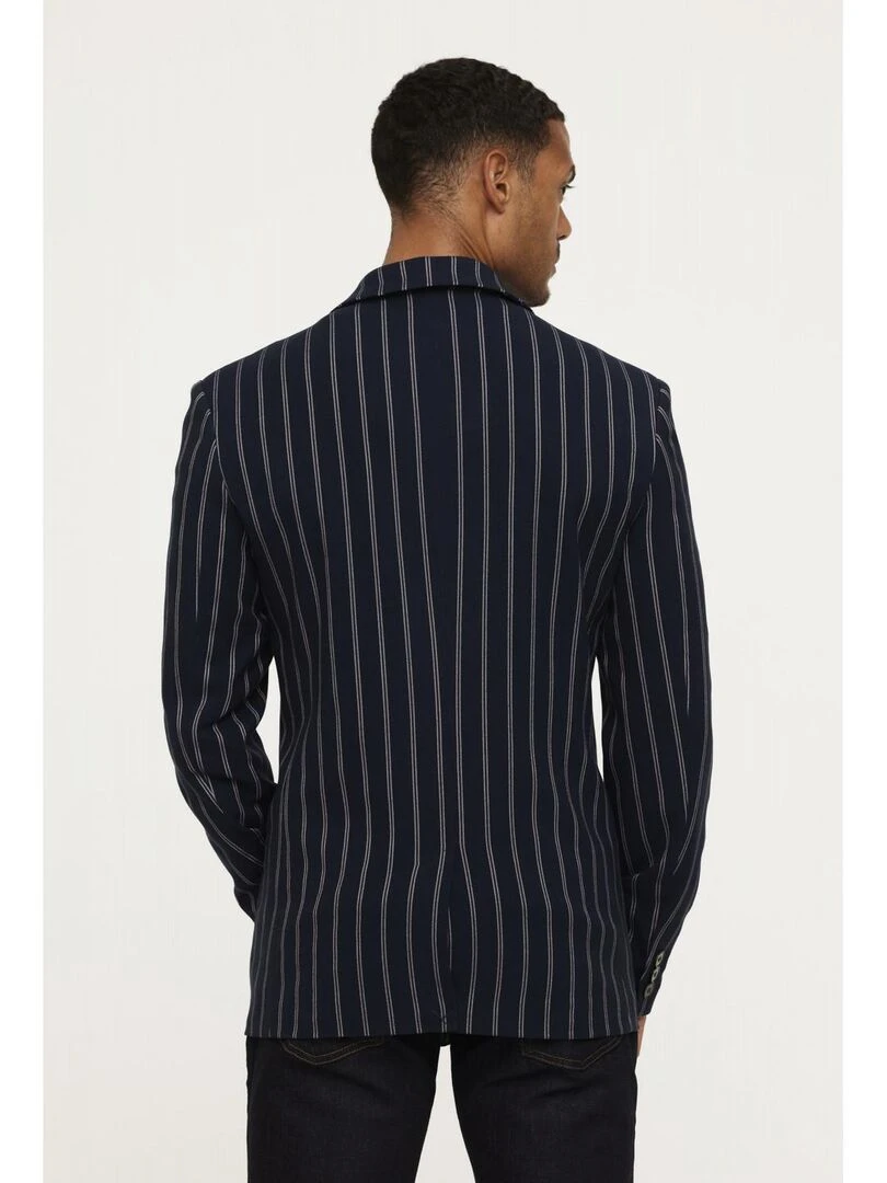 Lee Cooper   Veste manches longues polyester slim FLUXE   Bleu marine