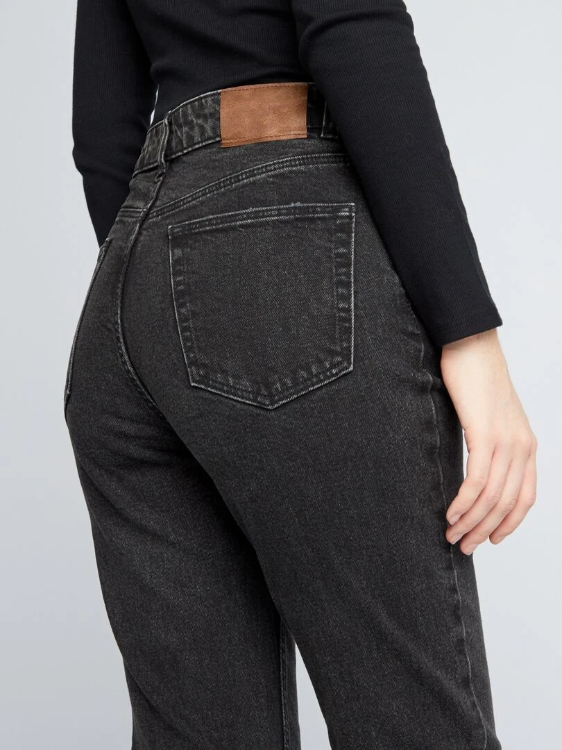 Jean flare/bootcut à taille haute   Noir