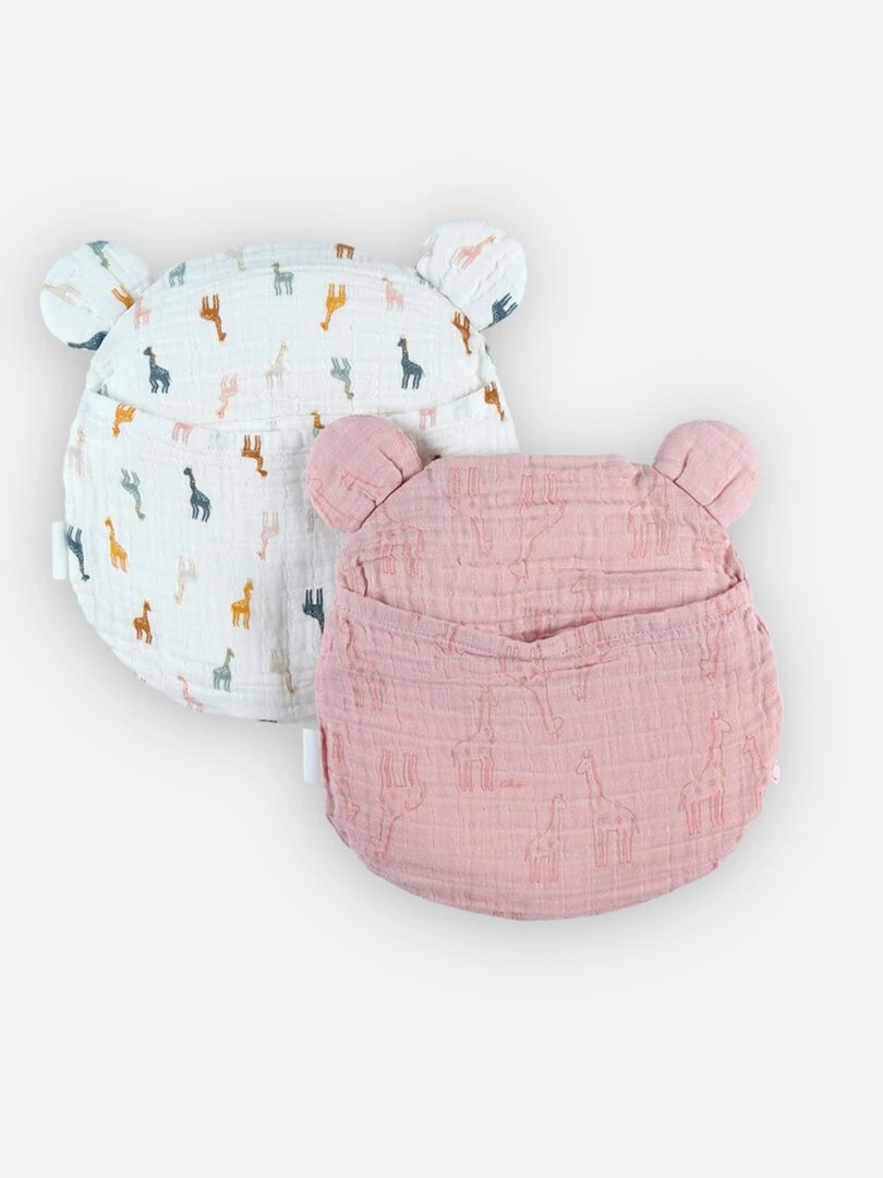 Set coussin ergonomique + 2 housses et Rose