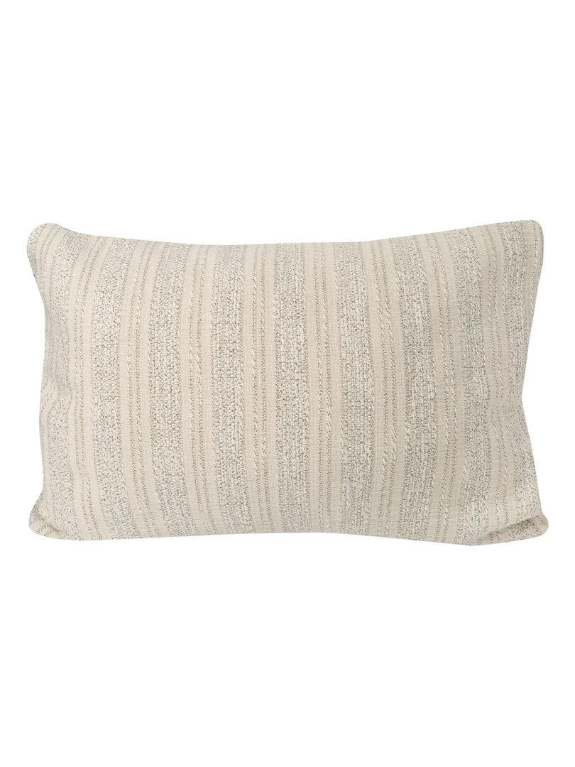 Coussin déhoussable tissu jacquard Beige clair