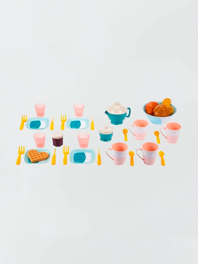Coffret petit déjeuner multicolore