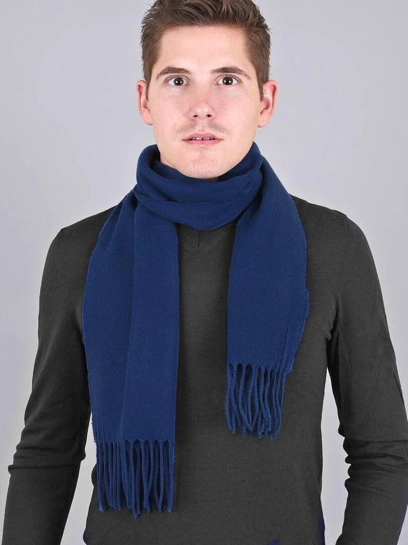 Echarpe Fely Fabriqué en France Bleu cobalt