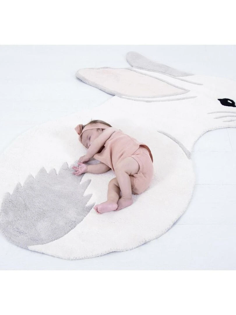 Tapis Coton Lapin par Lilipinso   Lilipinso   Blanc
