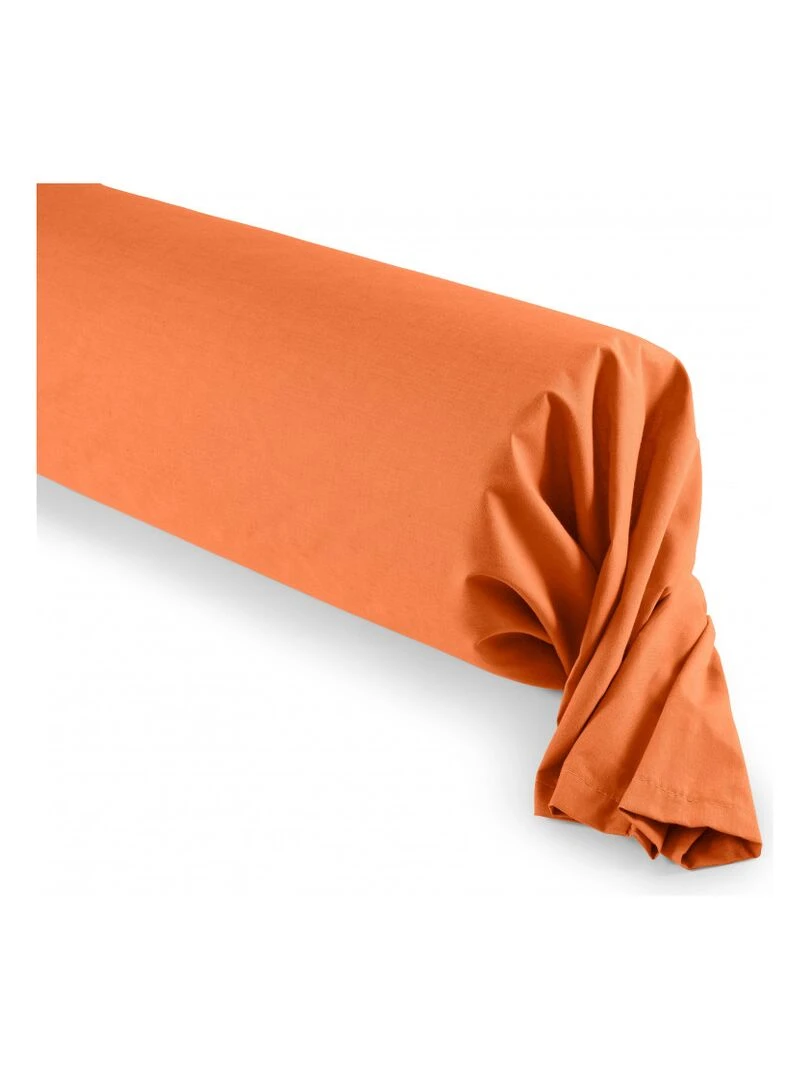 Univers Decor Taie De Traversin 45 X 185 Cm / 100% Coton 57 Fils/cm² Orange