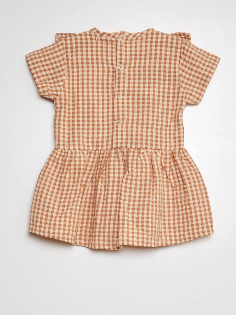Robe à volants Beige