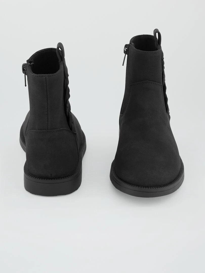 Boots en suédine   noir