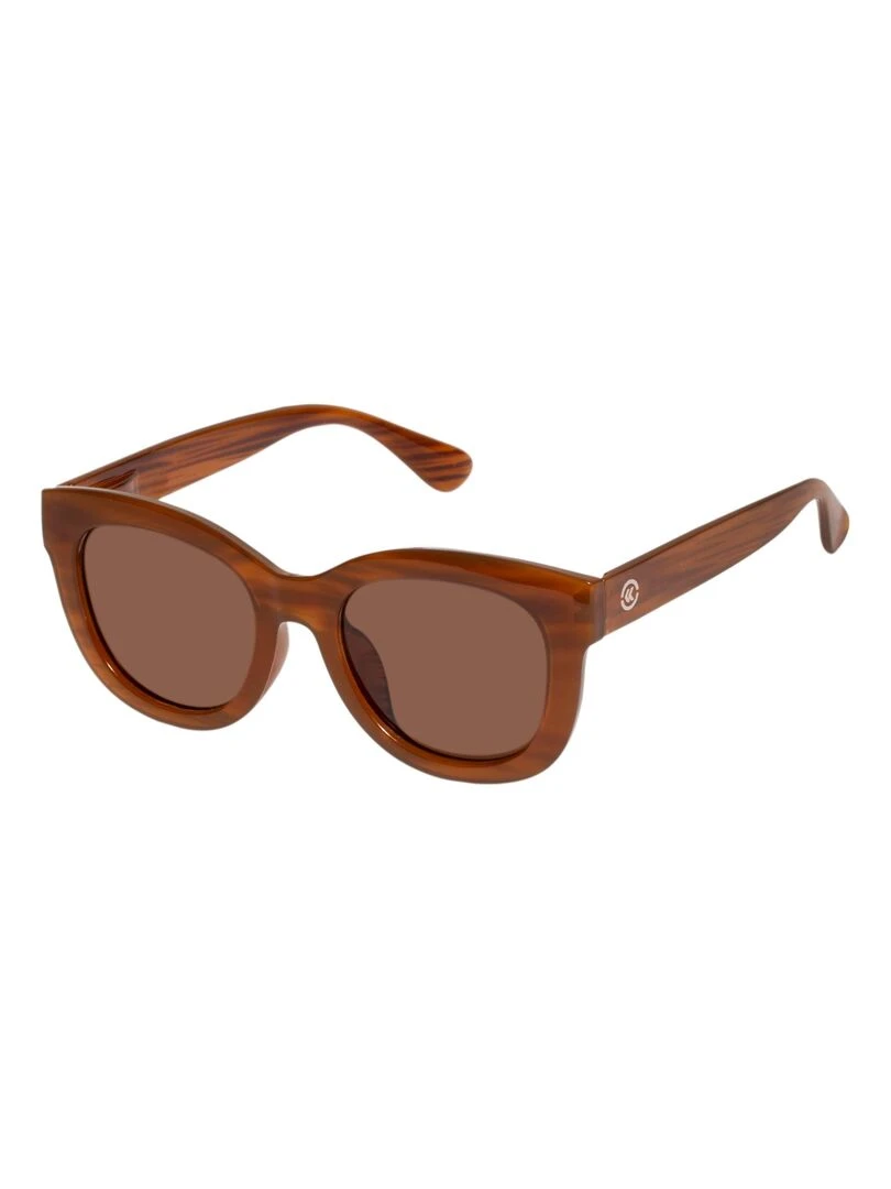 Lunettes de soleil Femme Papillon Caramel Marron caramel
