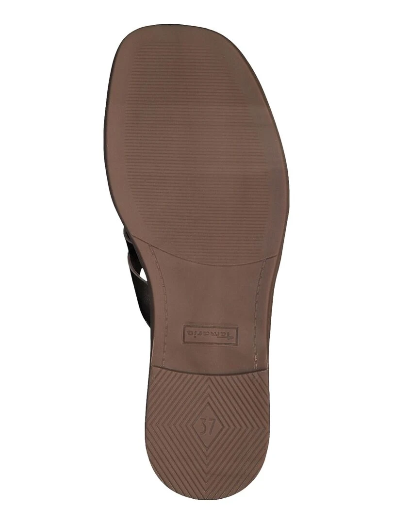 Sandales Plate Cuir Tamaris   Doré/or