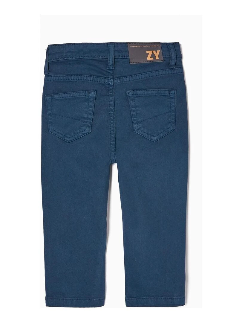 Pantalon en sergé de coton pour bébé garçon  MAXI NATURE   Bleu foncé