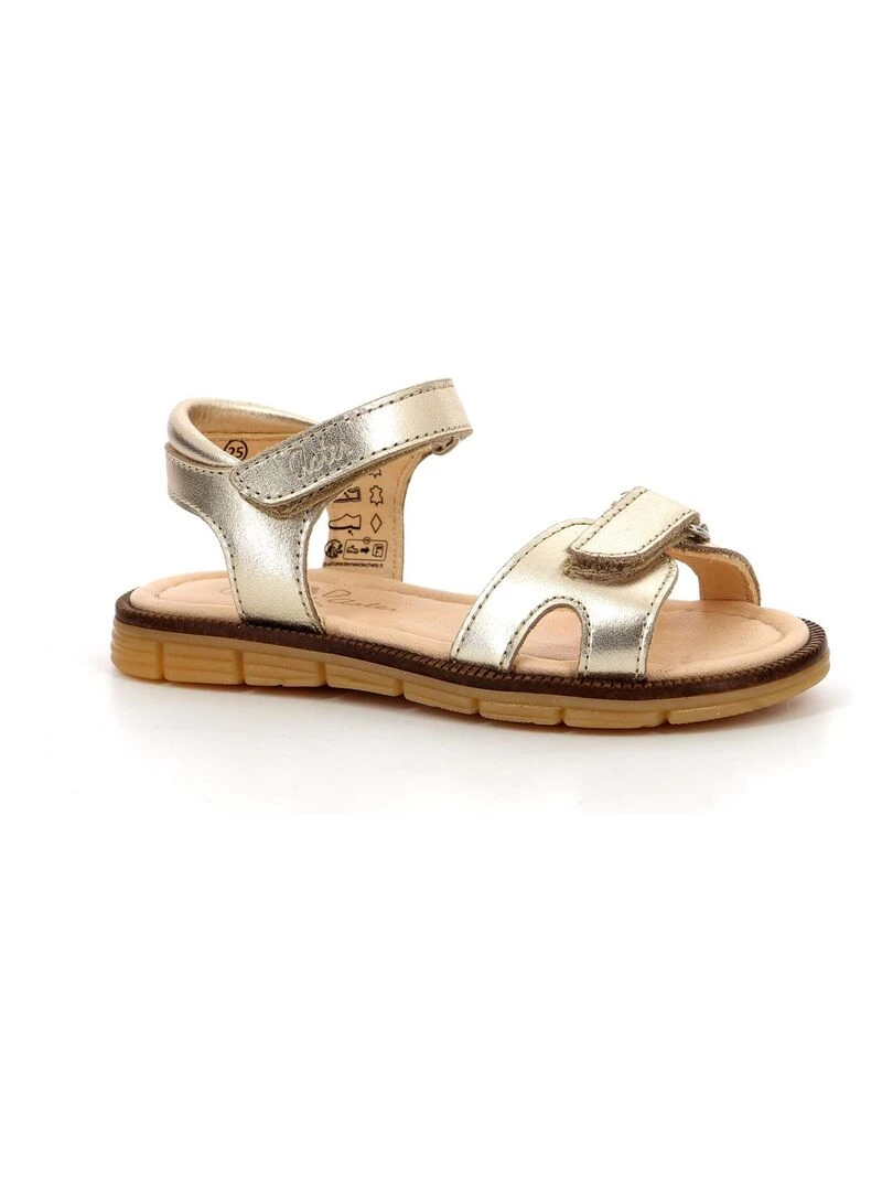 Sandales Cuir Grekia Doré/or