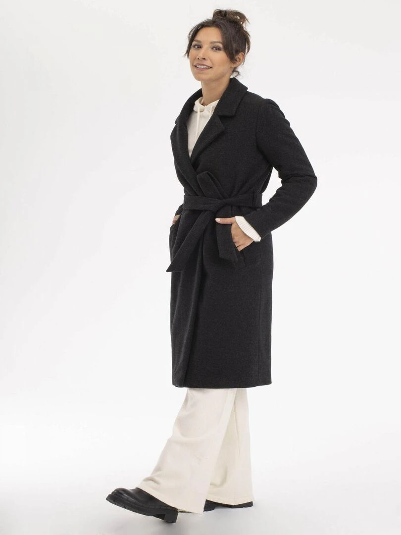 Manteau CLEO Gérard Pasquier gris anthracite