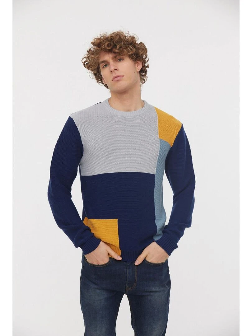 Lee Cooper Pull manches longues coton regular COURO Bleu marine