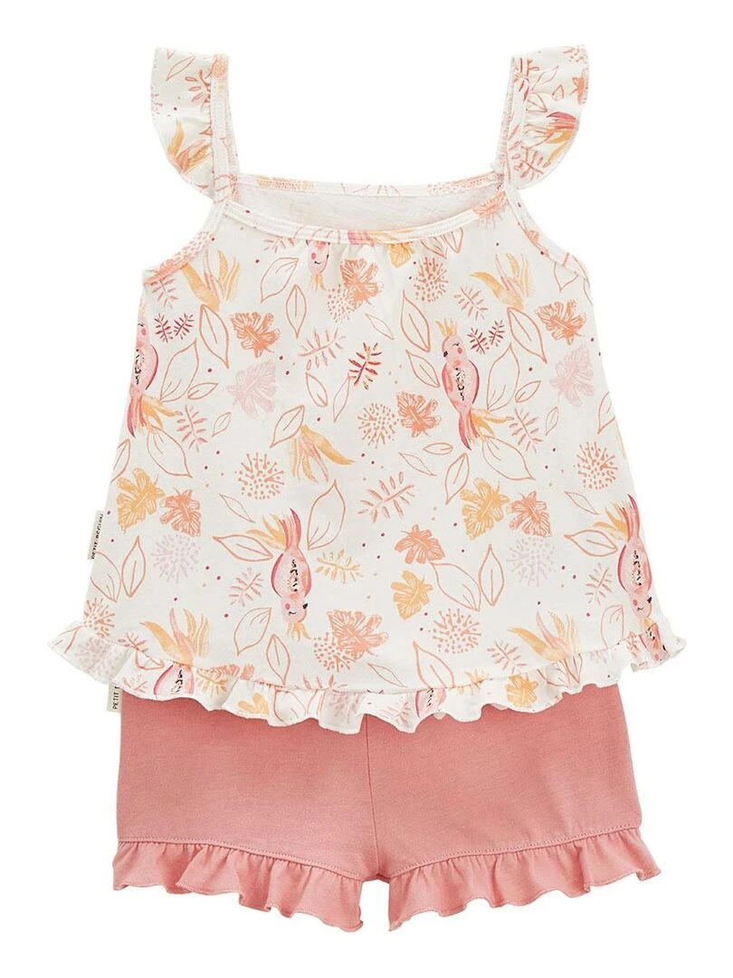 Pyjama enfant manches courtes Sumba Rose