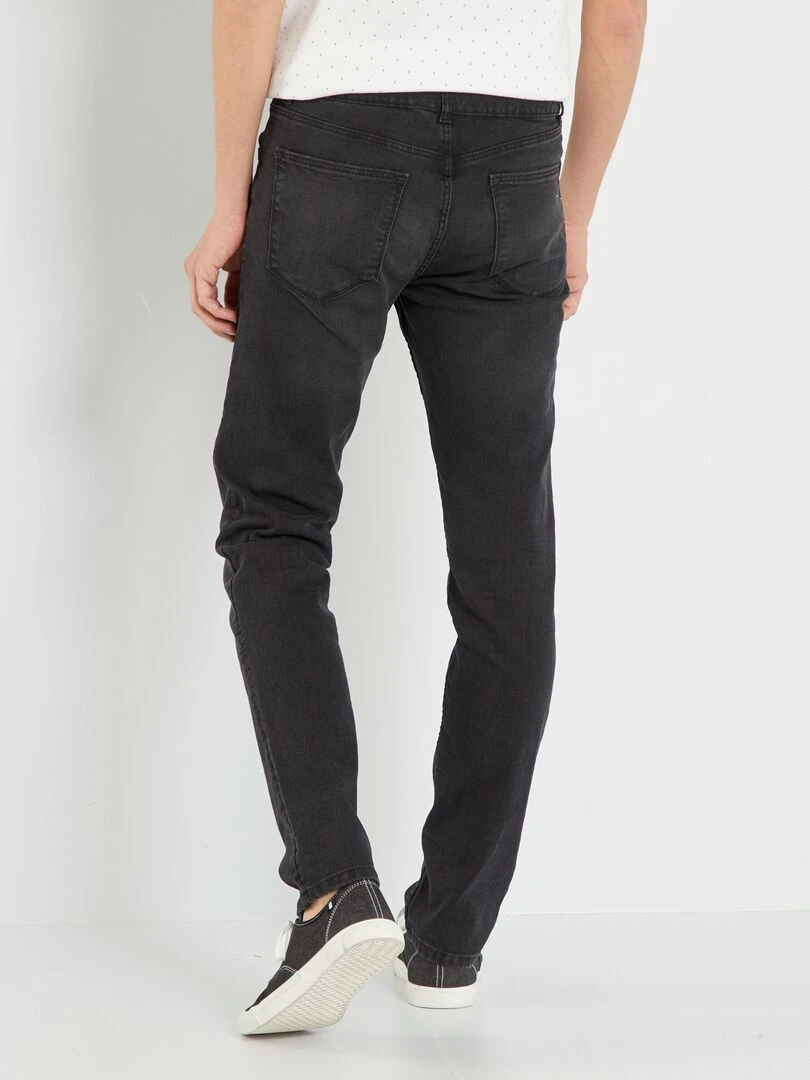 Jean slim stretch L34   Gris foncé