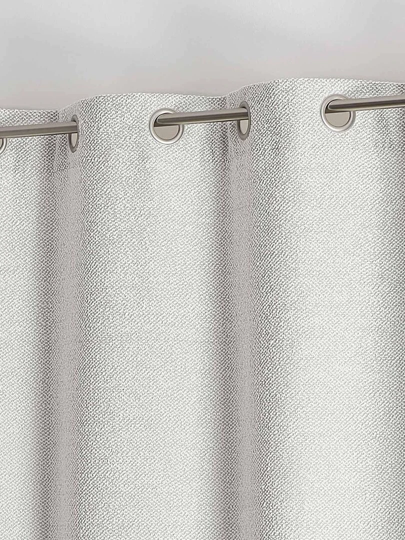 Rideau tamisant et thermique bouclette   Ecru