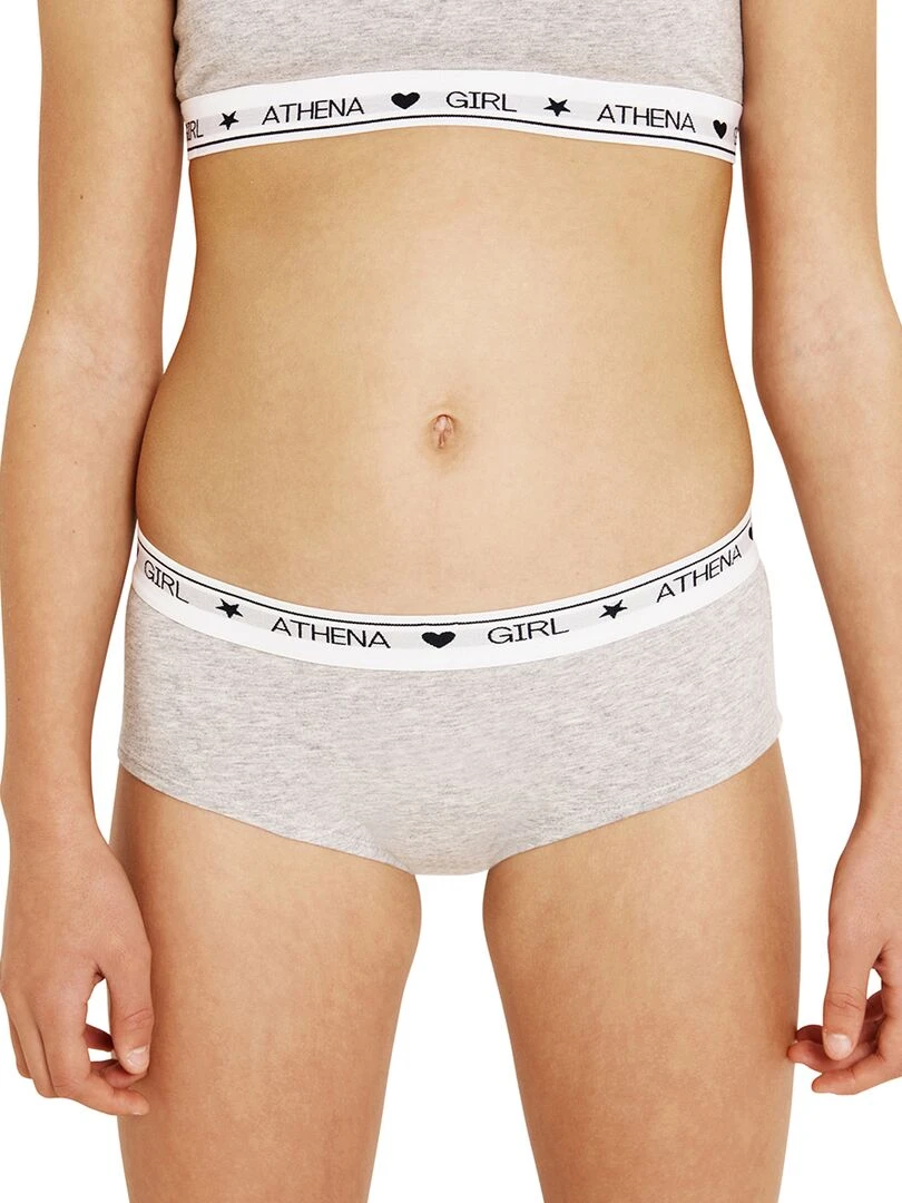 Lot de 2 boxers fille Coton Ultra Doux Girl by Blanc