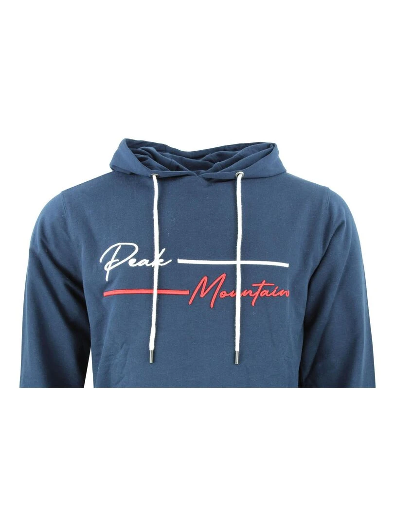 Sweat à capuche homme CODEK   PEAK MOUNTAIN   Bleu marine