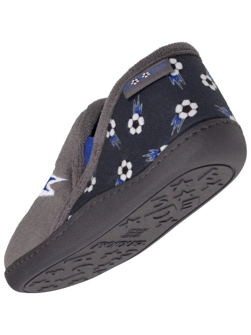 Chaussons mocassins Enfant Foot Gris   Gris