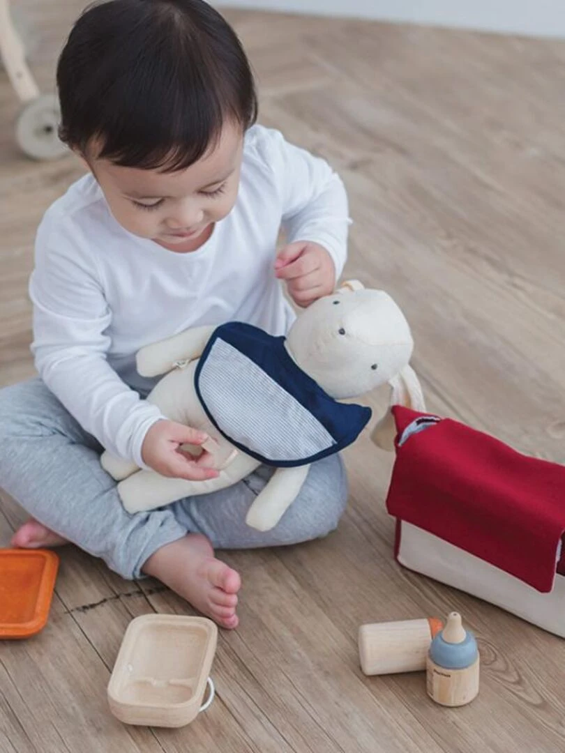 Kit pour repas de poupon en bois N/A