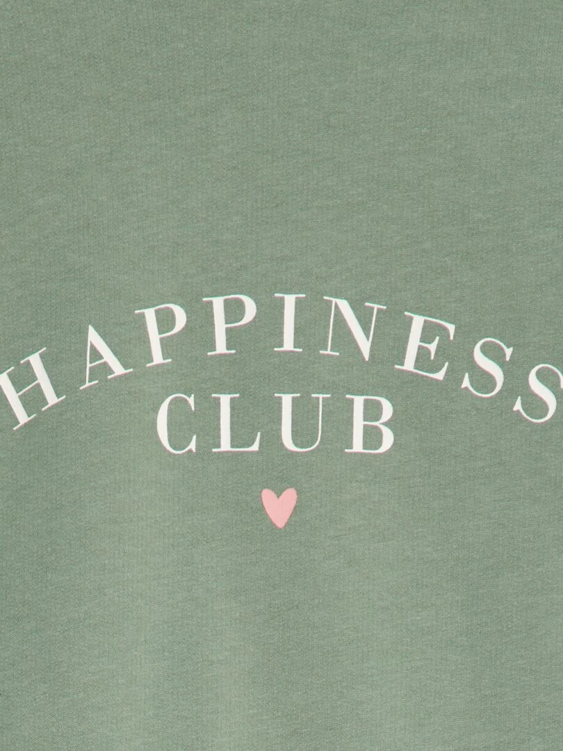 T shirt manches longues bouffantes Vert