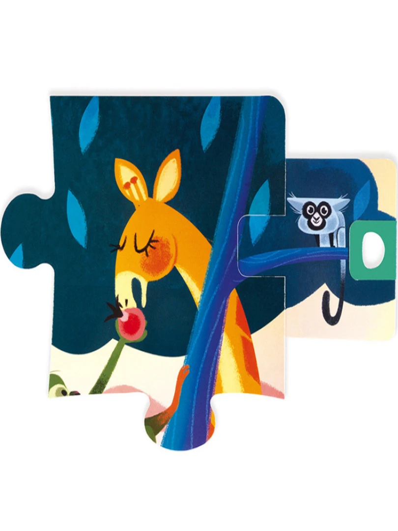 Puzzle Surprise À Volets Festin De La Jungle (20 Pièces)   N/A