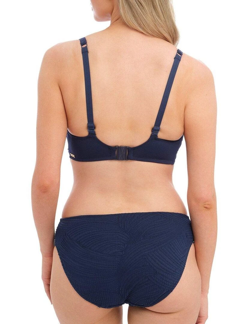 Haut de maillot de bain plongeant à armatures Ottawa   Bleu