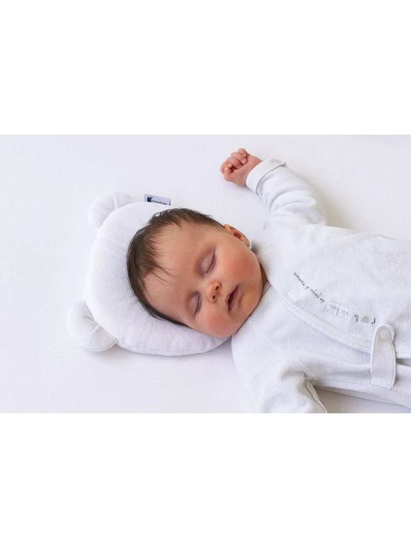 Candide Coussin cale tête bébé P'tit Panda Blanc Blanc