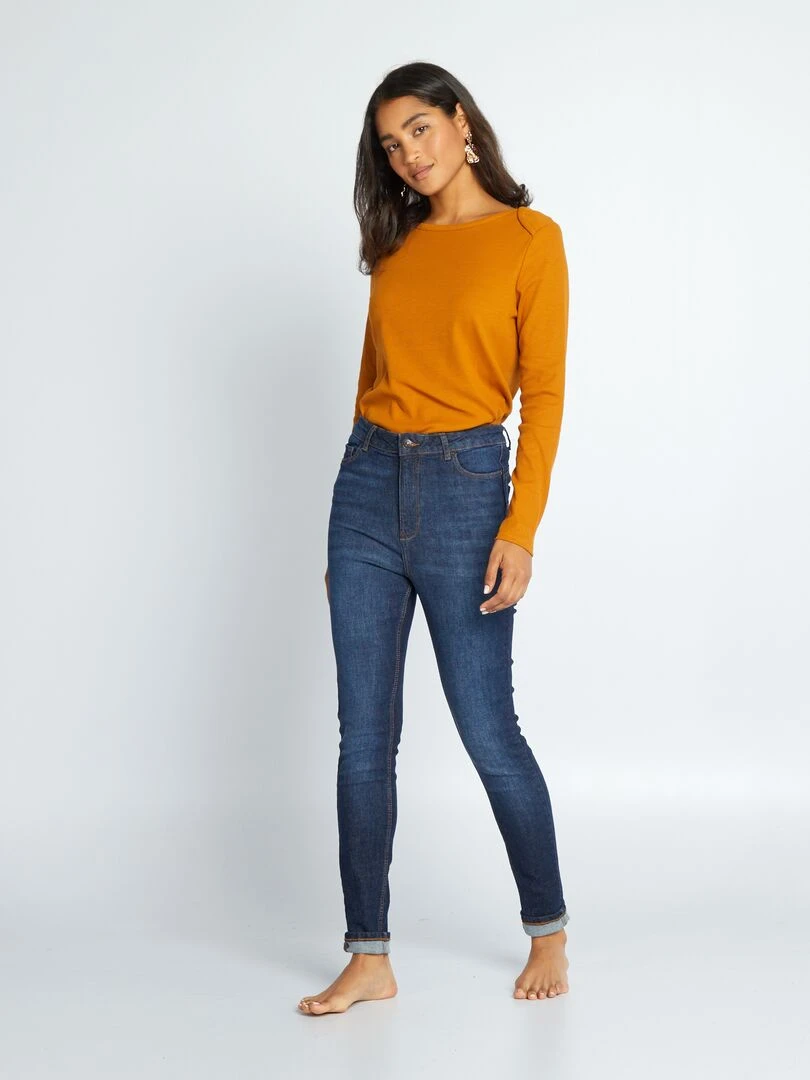 Jean skinny taille haute L30 Brut