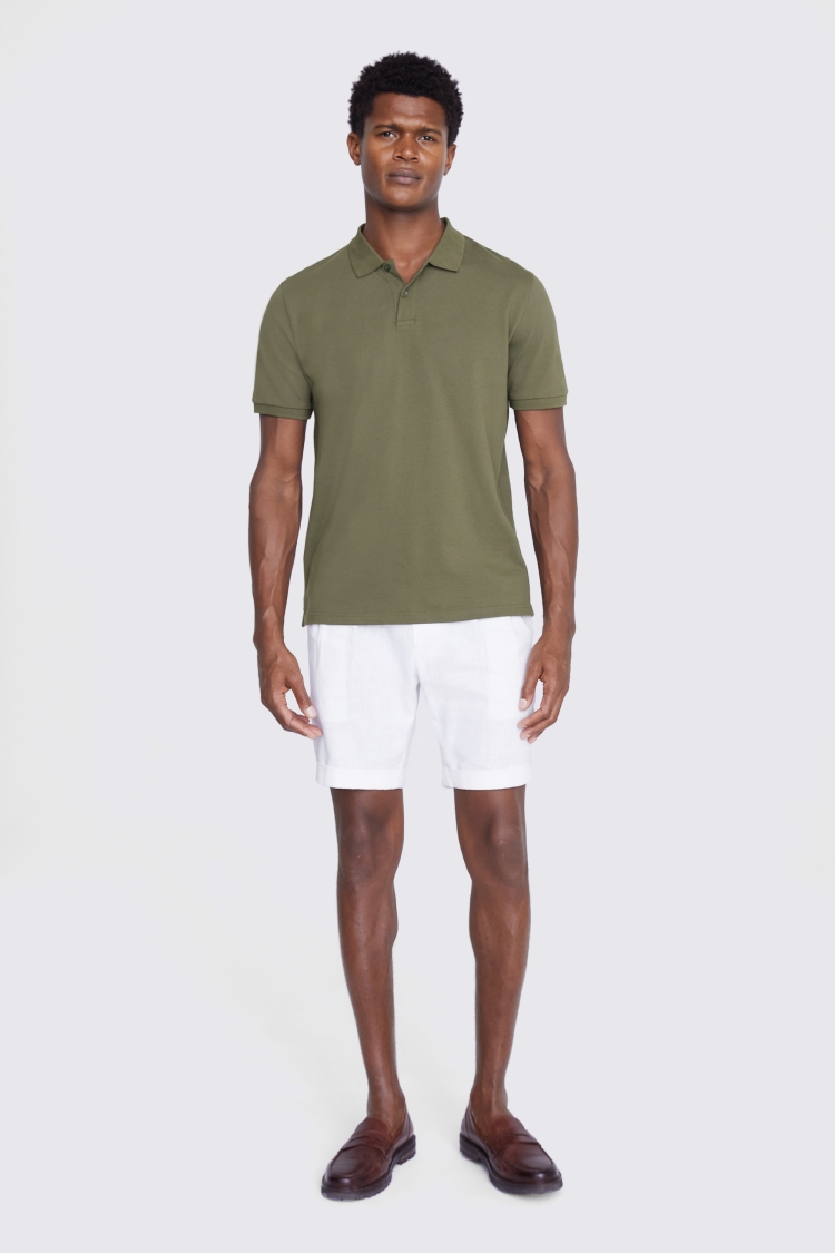 Green Piqué Polo Shirt Buy Online at Moss