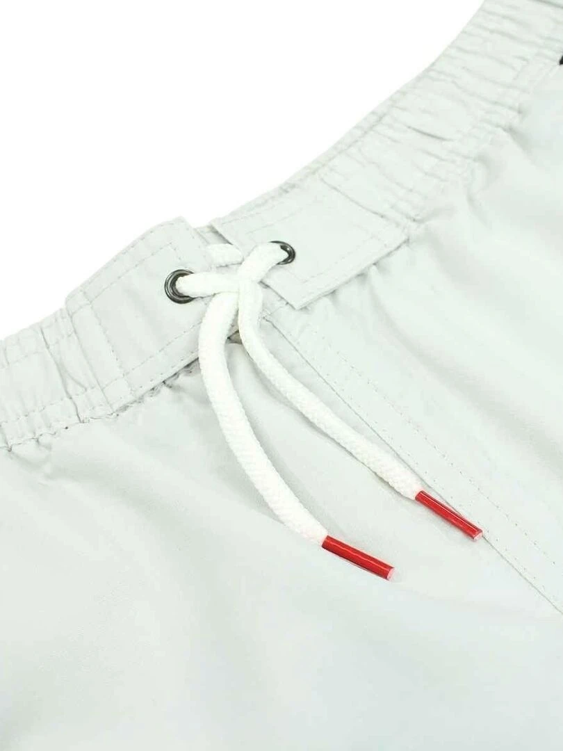 RG512   Short De Bain homme imprimé logo   Gris