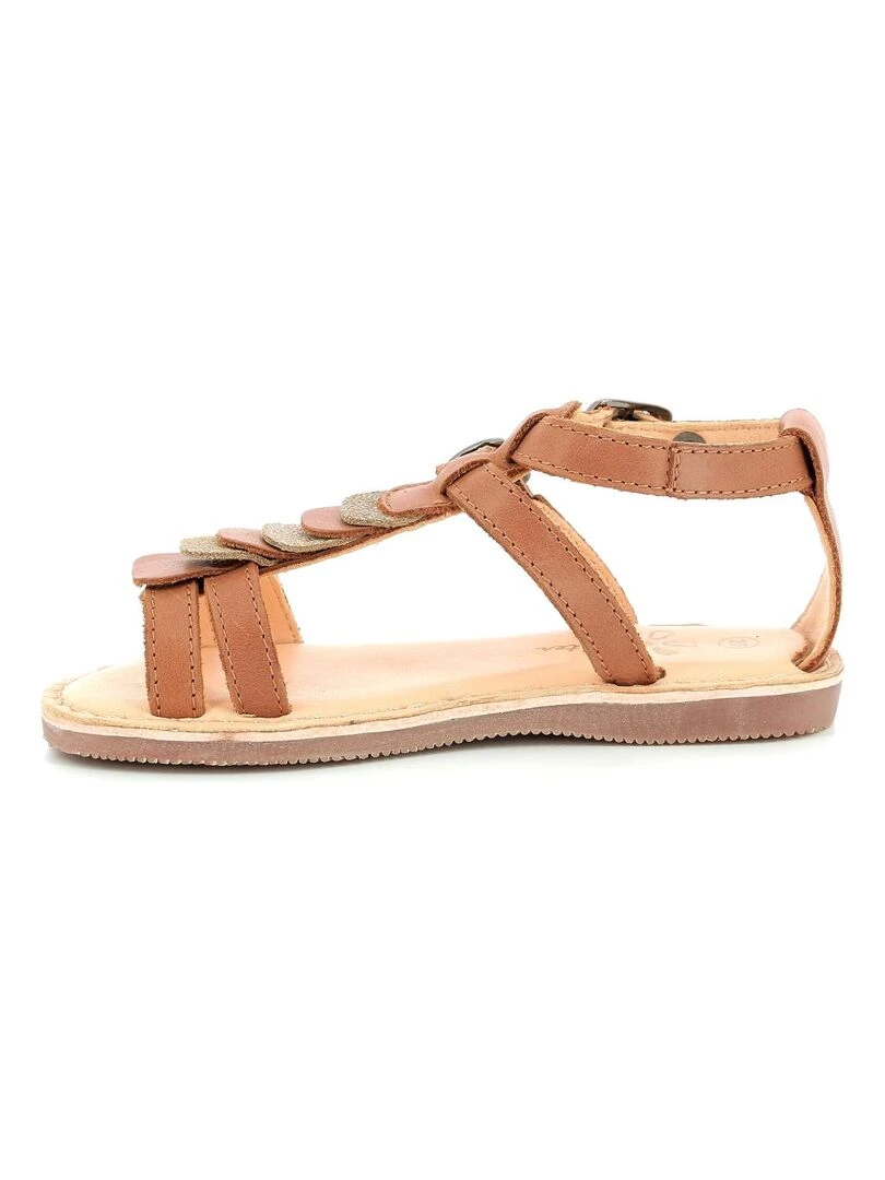 Sandales Cuir Dertige   Marron