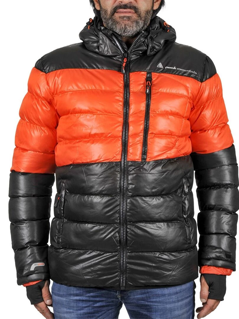 Doudoune de ski homme CAPTIN PEAK MOUNTAIN Noir Orange