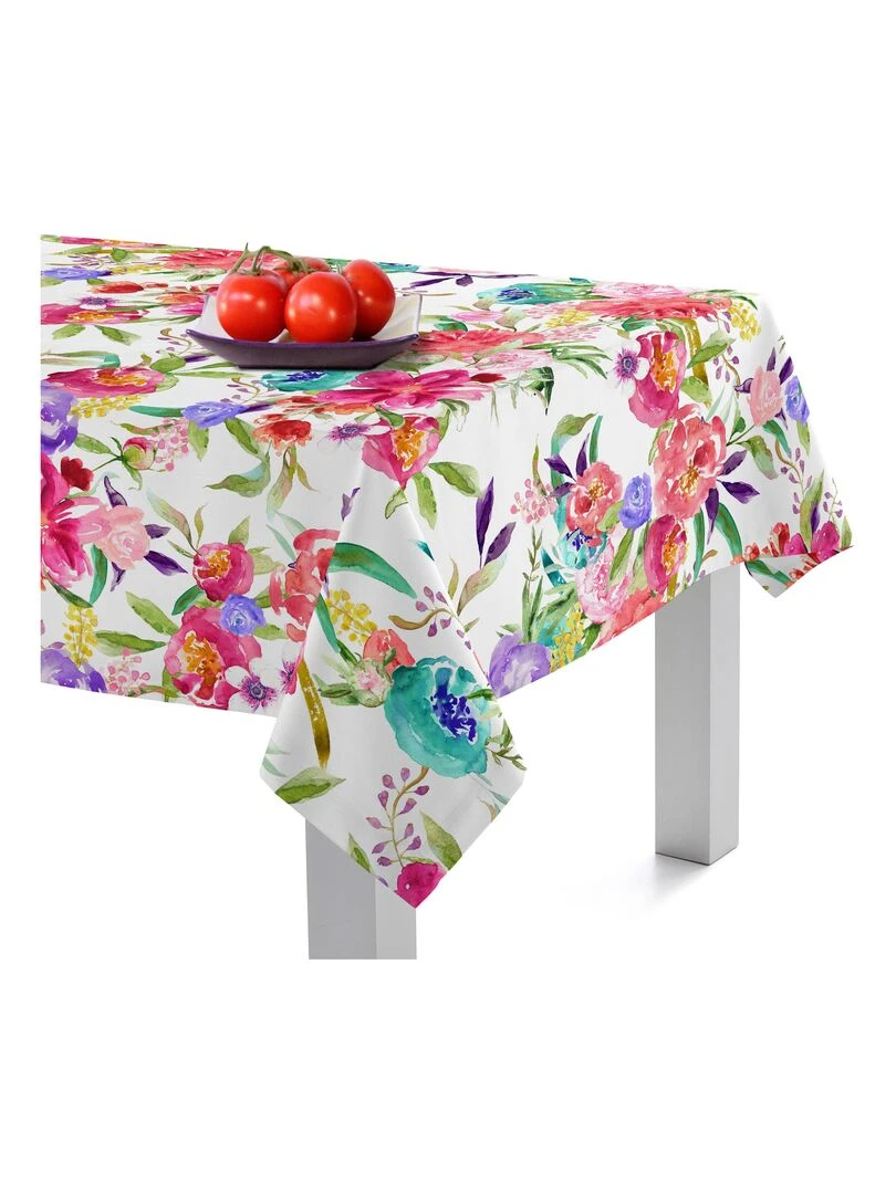 Nappe Pink bloom "Happyfriday"   Blanc