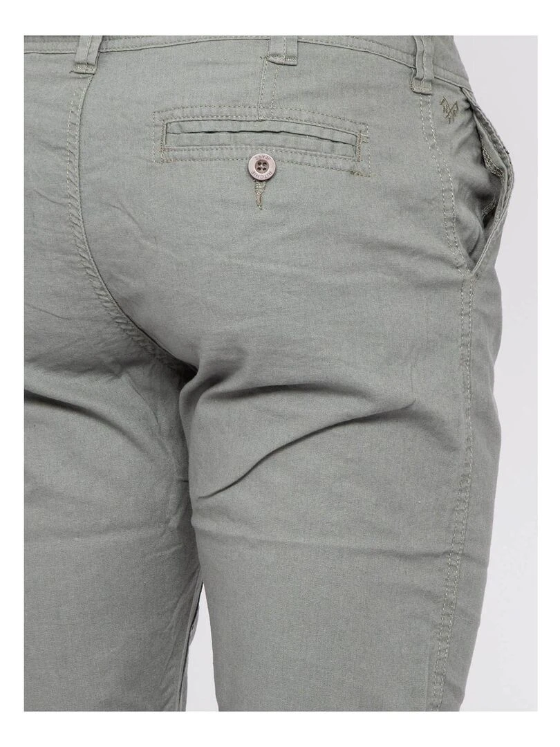 Bermuda chino lin BAGOLIN   Kaki