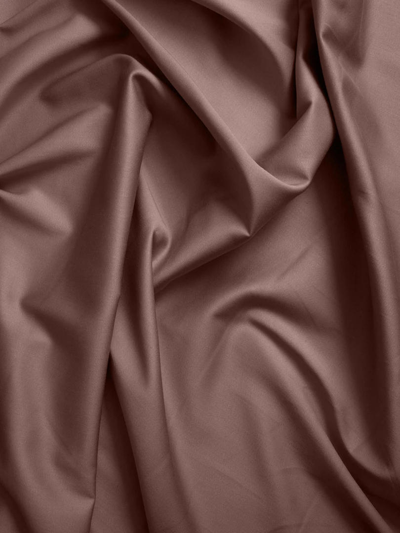 Blanc Avenue Drap Plat Satin De Coton   Rose
