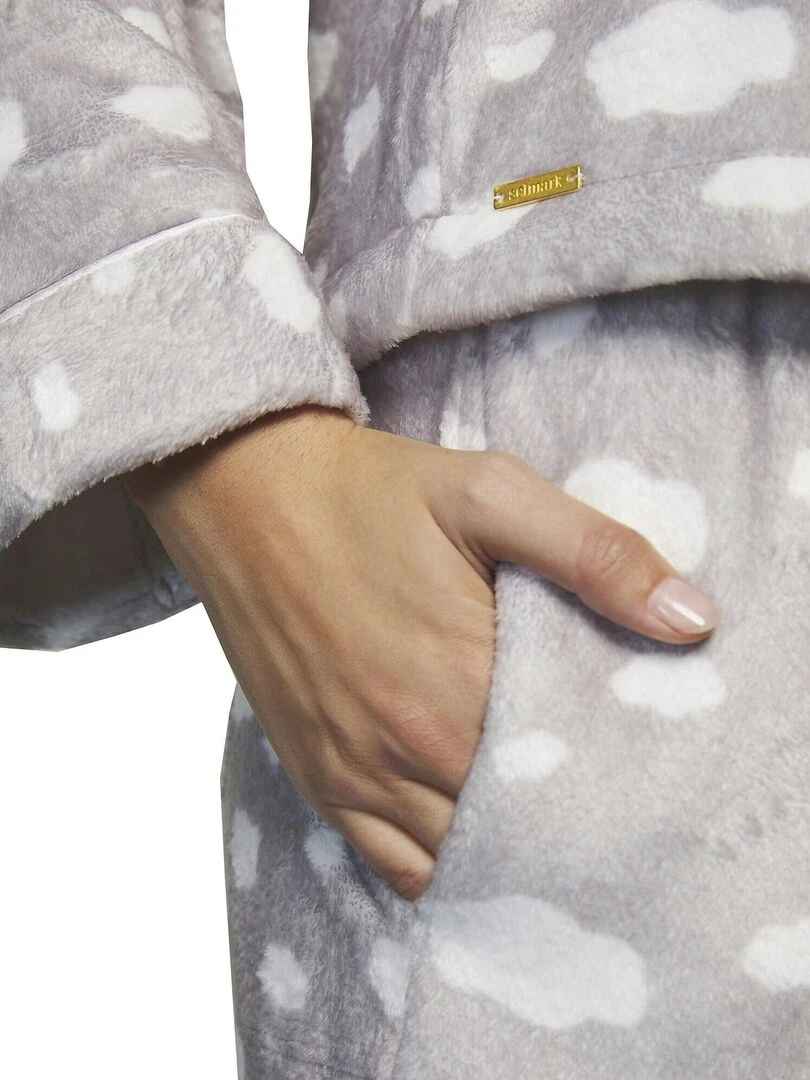 Pyjama pantalon chemise manches longues Polar Joven   Gris
