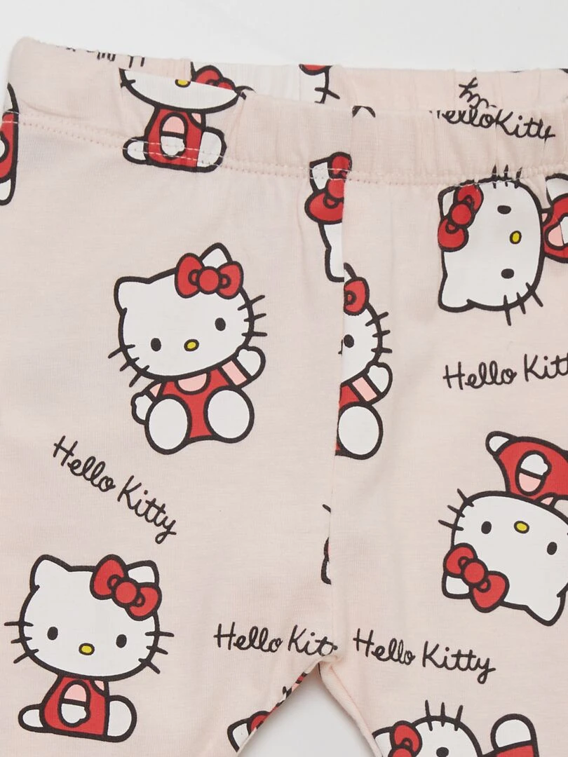 Ensemble tee shirt + legging 'Hello Kitty'   Rouge